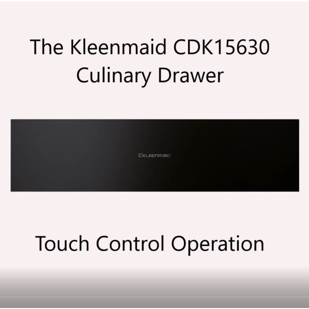 Kleenmaid Black Glass Front Warming Drawer CDK1563 Image 7
