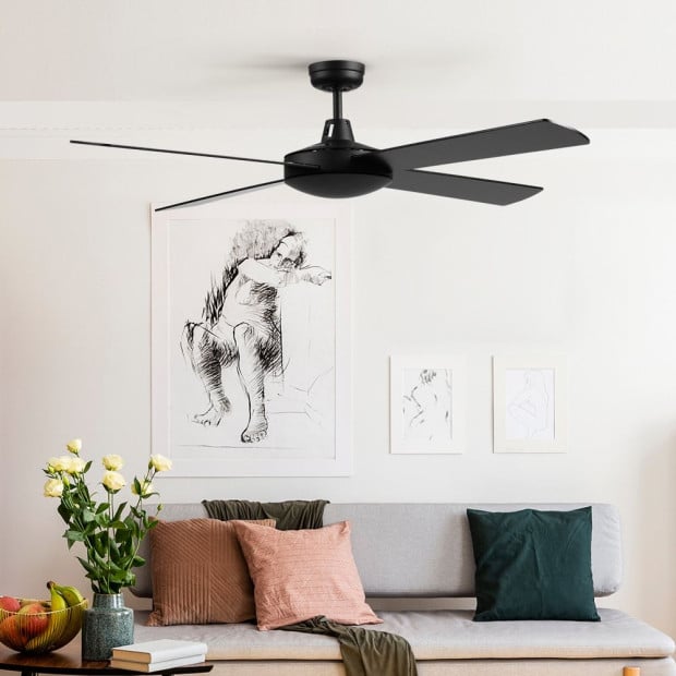 52 Ceiling Fan w/Remote - Black Image 8
