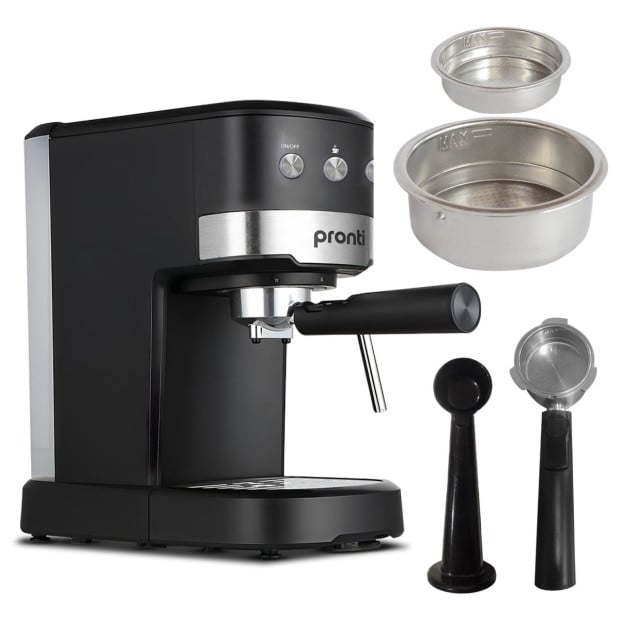 Pronti CM-850D Coffee Machine 20 Bar Espresso Maker with Milk Frother and 1.25L Tank Image 2