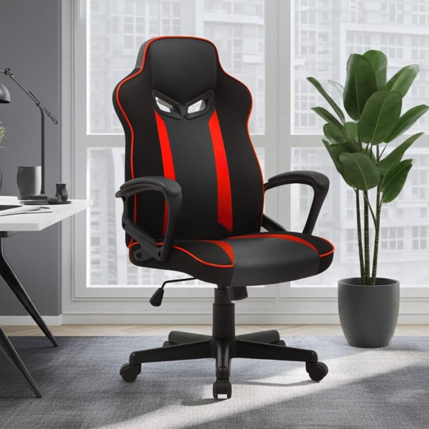 Sarantino 675 Racing Office Gaming Chair in Black and Red Image 8
