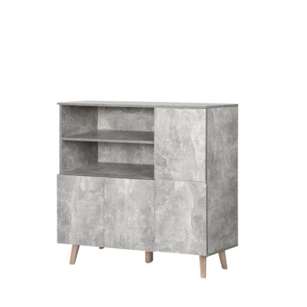 Buffet Sideboard Storage Cabinet Cupboard Doors Furniture Kitchen