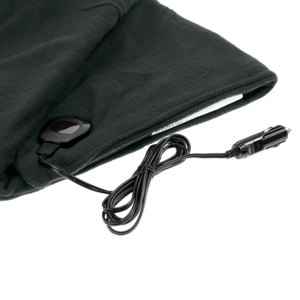 Heated Electric Car Blanket 150x110cm 12V Black