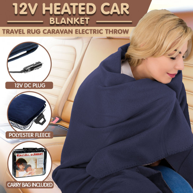 Electric Heated Car Blanket - 12v