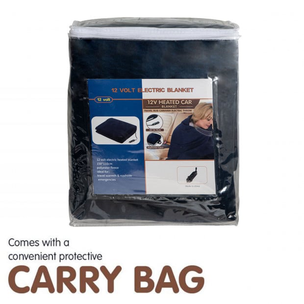 Laura Hill Heated Electric Car Blanket 150x110cm 12V - Blue Image 4