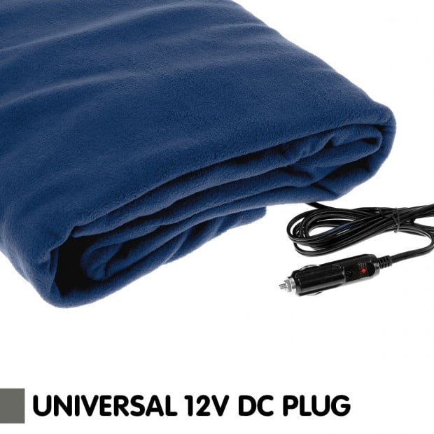 Laura Hill Heated Electric Car Blanket 150x110cm 12V - Navy Blue Image 3
