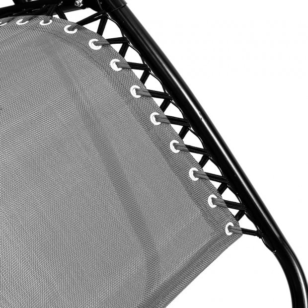 Zero Gravity Reclining Deck Chair - Grey Image 4