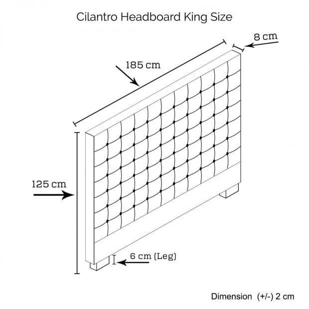 Cilantro King Beige Headboard Image 7