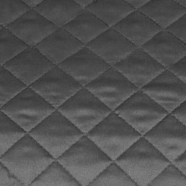 Bedspread Coverlet Set Quilted Comforter Pillowcases Queen Dark Grey Image 4