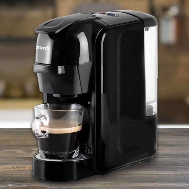 Pronti HomeMaid 3-in-1 Coffee Machine Multi-Capsule Pods and Ground Coffee Nespresso & Caffitaly Compatible CM-511HM Image 11
