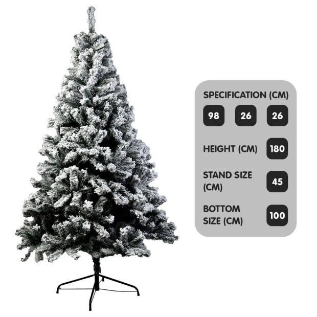 Christabelle Snow-Tipped Artificial Christmas Tree 1.8m - 850 Tips Image 2