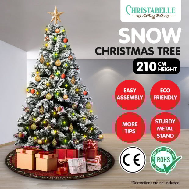 Christabelle Snow-Tipped Artificial Christmas Tree 2.1m - 1200 Tips Image 3