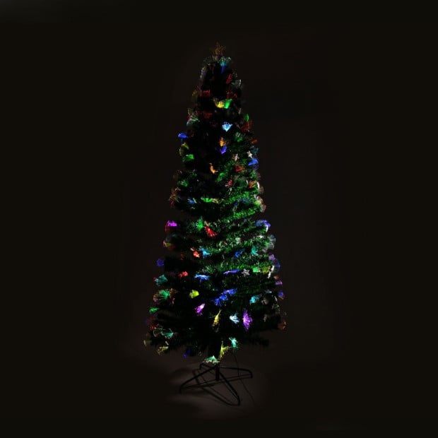 Christabelle 2.1m Enchanted Pre Lit Fibre Optic Christmas Tree with Stars Image 4