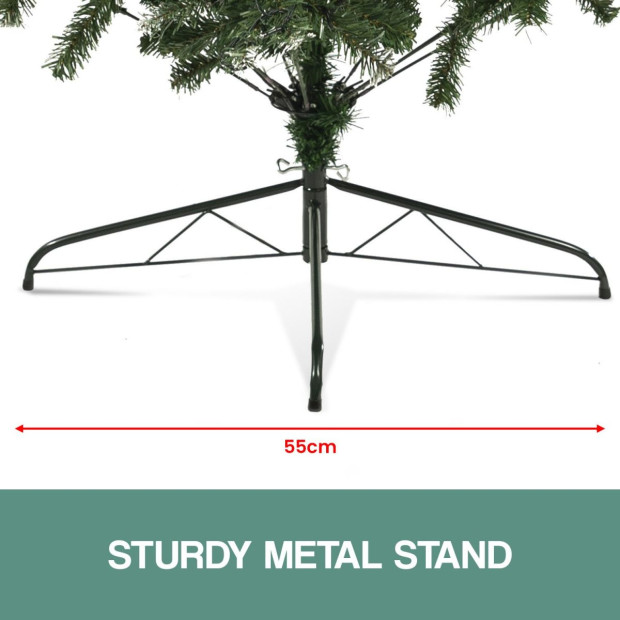 Christabelle 2.4m Pre Lit LED Christmas Tree with Pine Cones Image 10