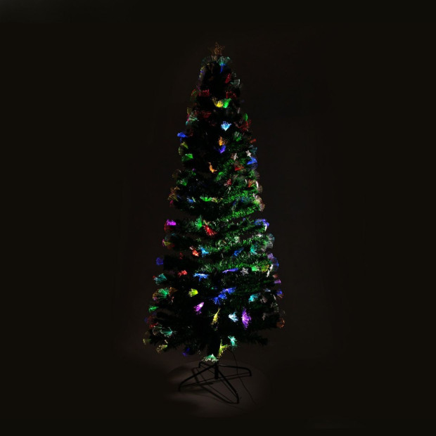 Christabelle 2.4m Enchanted Pre Lit Fibre Optic Christmas Tree Stars Image 4
