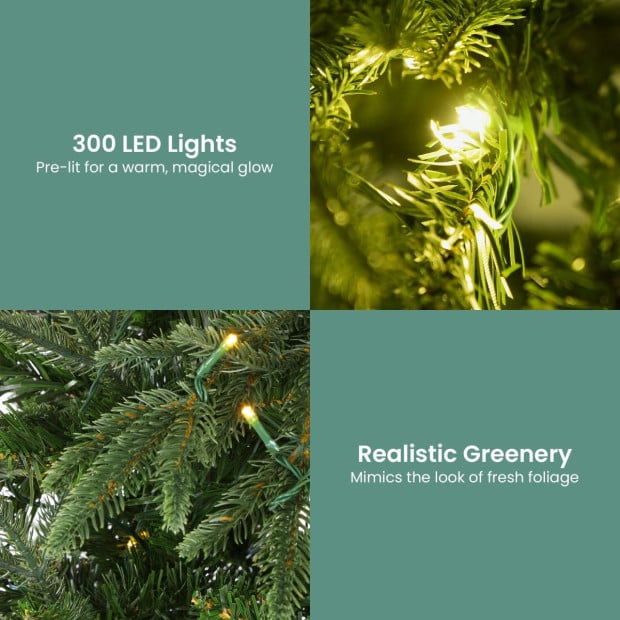 Christabelle 1.8m Prelit Everglow Fir Christmas Tree with Storage Bag Image 8