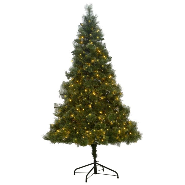Christabelle 1.8m Christmas Tree Cashmere Pine 6ft Pre-Lit with LED Lights Image 2