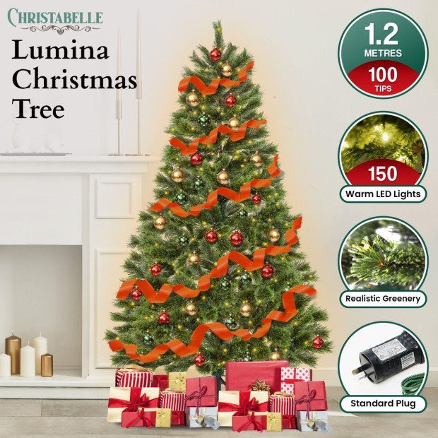 Christabelle 1.2m Prelit Lumina Pine Christmas Tree