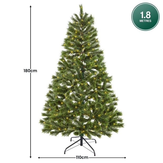 Christabelle 1.8m Prelit Lumina Pine Christmas Tree Image 4