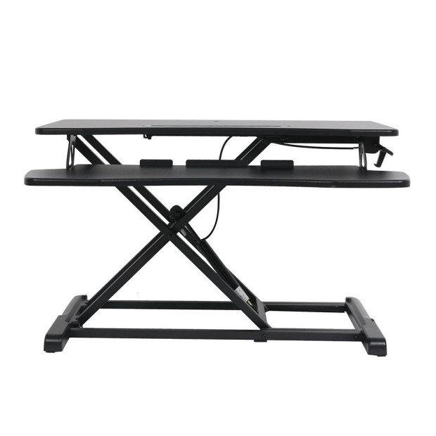 Standing Office Desk Riser Height Adjustable Sit Stand Shelf Computer Image 2