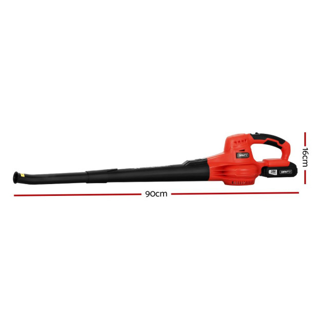 20V Cordless Leaf Blower Garden Electric Battery Nozzles 2-speed Image 2