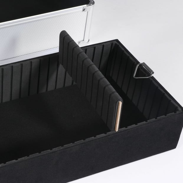 Makeup Case Professional Makeup Organiser 7 in 1 Trolley Silver Image 6