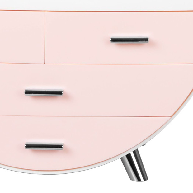 Makeup Case Holder Cosmetic Organiser Drawer Storage Box Pink Image 4