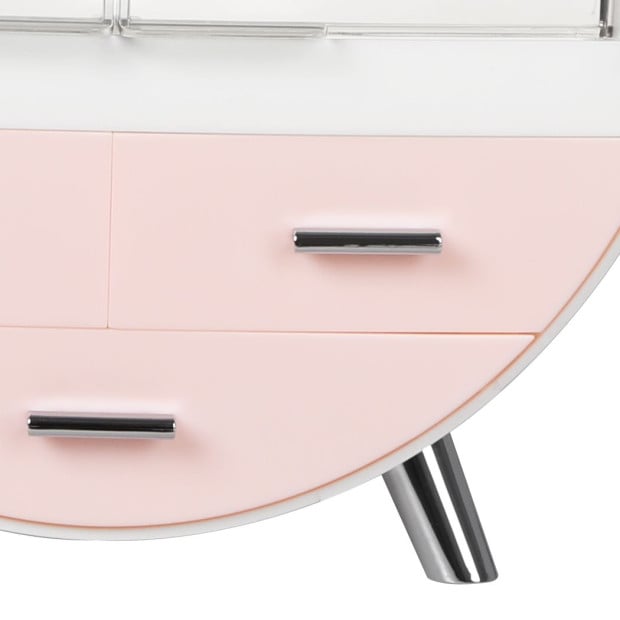 Case Organiser Cosmetic Holder Drawer Jewellery Storage Box Pink Image 4
