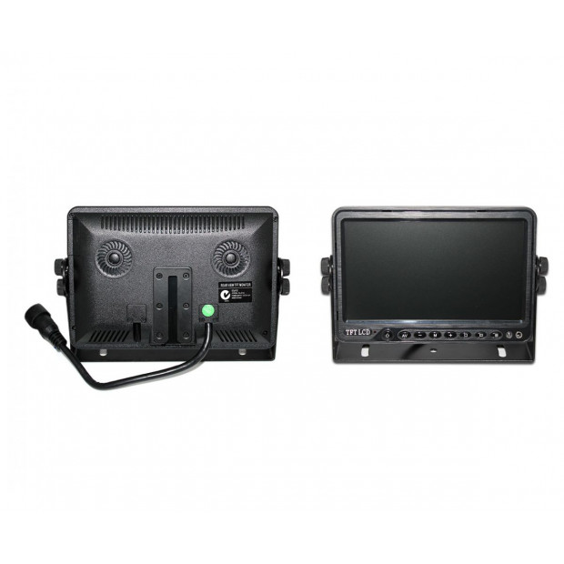 Elinz 9in Dvr Monitor 4ch Realtime Vehicle Reversing Recording Ccd Image 2
