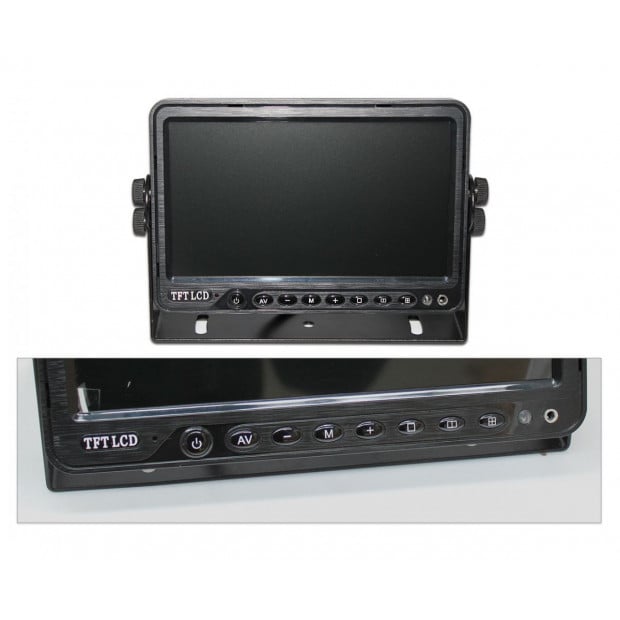 Elinz 9in Dvr Monitor 4ch Realtime Vehicle Reversing Recording Ccd Image 4