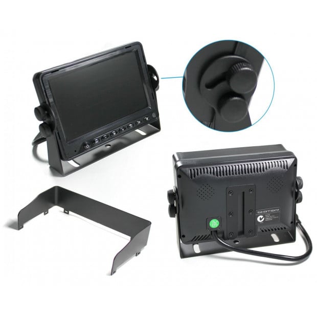 Elinz 5in Monitor Tft Lcd 12v/24v 4pin 2av Inputs 800x480 Hd Ntsc/pal Image 6
