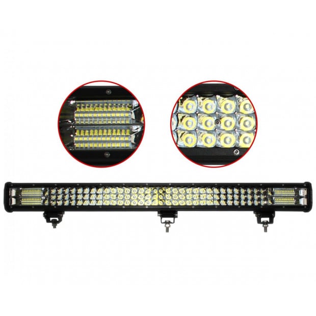 Elinz 31in Inch Led Light Bar 3 Rows Work Driving Flood Spot Combo Image 4