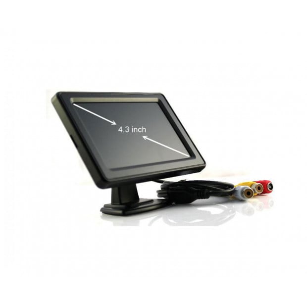 4.3In Lcd Monitor 12v Wireless Car Rearview Kit Reversing Camera Image 2