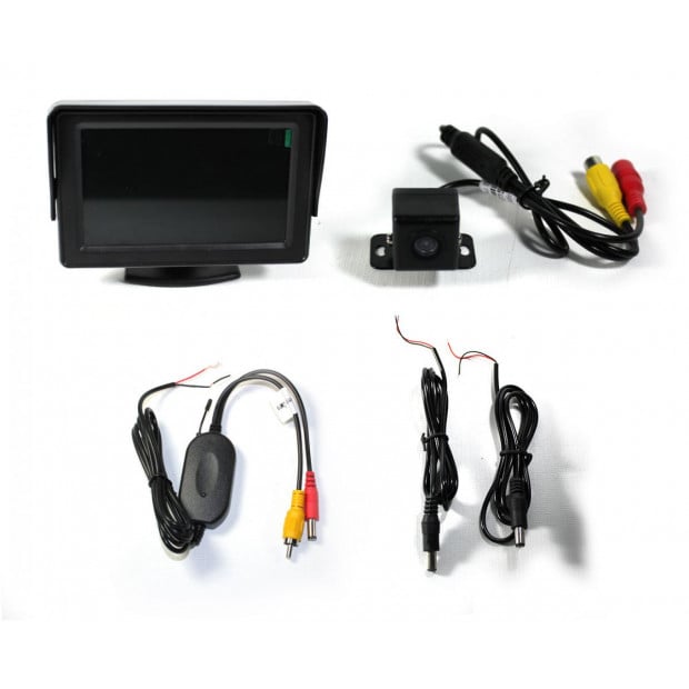 4.3In Lcd Monitor 12v Wireless Car Rearview Kit Reversing Camera Image 6