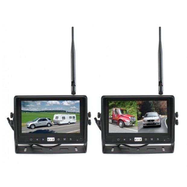 Digital Wireless 7In Splitscreen Monitor Dvr Reversing 1x Camera Image 2
