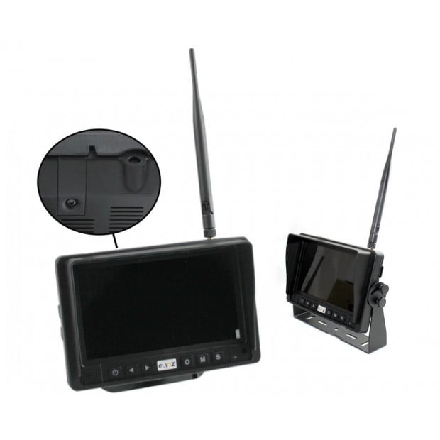 Digital Wireless 7In Splitscreen Monitor Dvr Reversing 1x Camera Image 4