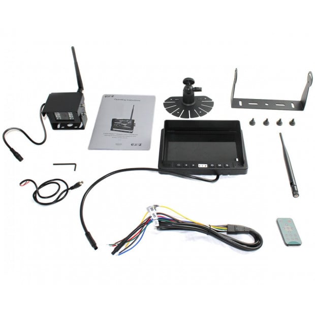 Digital Wireless 7In Splitscreen Monitor Dvr Reversing 1x Camera Image 6