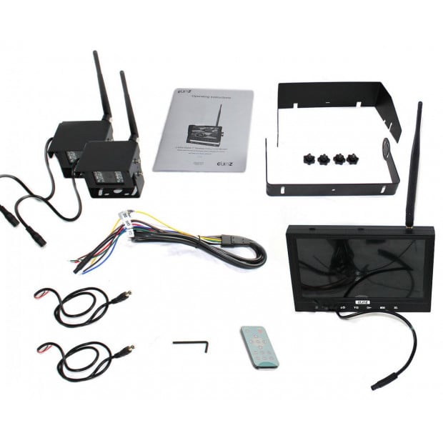 Elinz Wireless 9in Splitscreen Monitor Dvr Ccd Reversing Camera Image 6