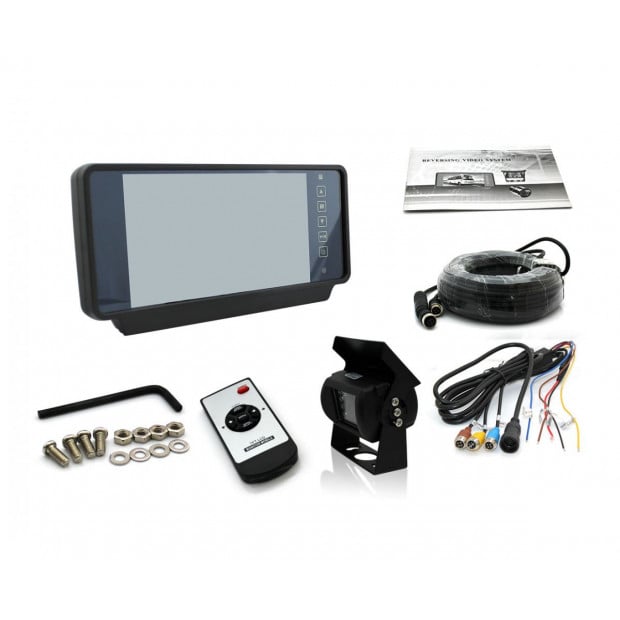 Elinz 7in Rearview Mirror Monitor 12v 24v Reversing Ccd Camera Image 6