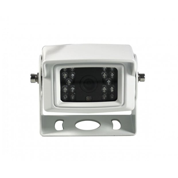 Elinz 4 Pin Heavy Duty White 12v 24v Ccd Ir Colour Reversing Camera