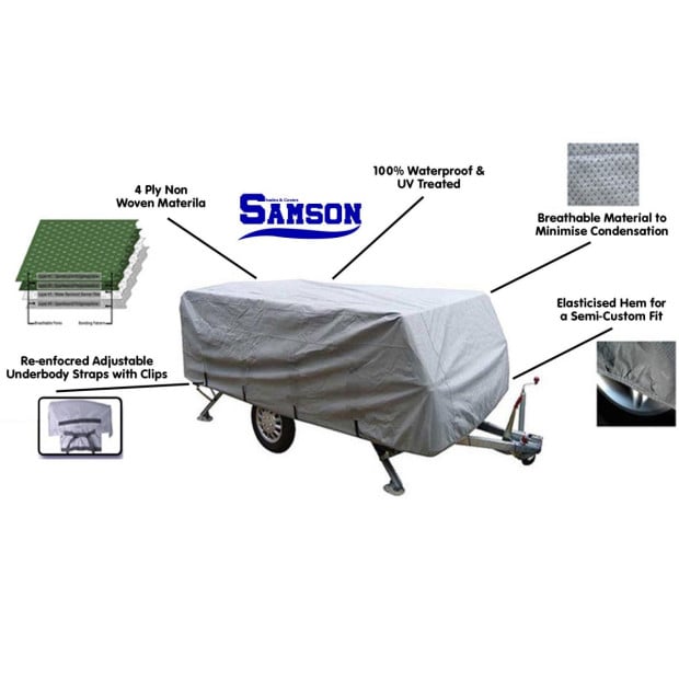 Samson Heavy Duty Trailer Camper Cover 14-16ft Image 3