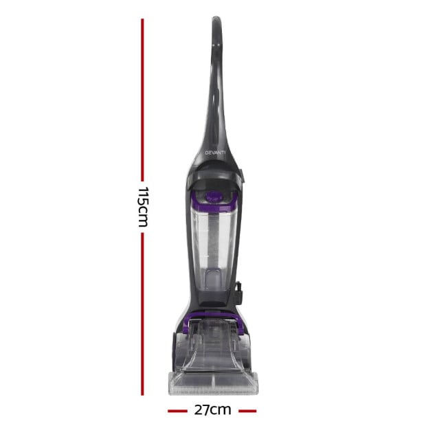 Carpet Washer Handheld Vacuum Cleaner Sweeper Wet Twin Water Tank 800W Image 2