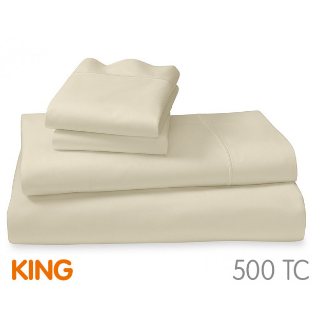 500tc Cotton Rich King Sheet Set Image 4