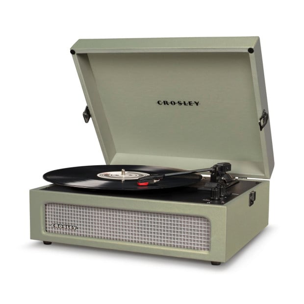 Crosley Voyager Bluetooth Turntable Sage + Majority D40 Speakers Black Image 6