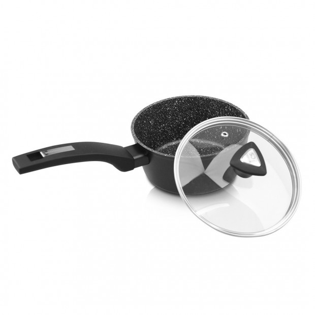 Marburg Forged Saucepan 16x7.5cm With Lid Marble Non-stick Coating Image 2