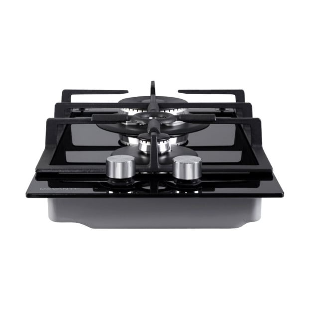 Gas Cooktop 30cm Gas Stove Cooker 2 Burner Cook Top Konbs NG LPG Black Image 3