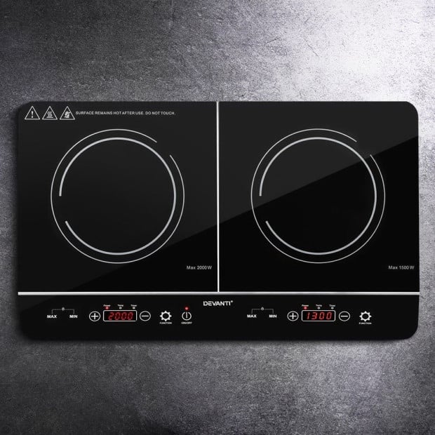 Electric Induction Cooktop 60cm Portable Kitchen Ceramic Glass Cooker Image 8