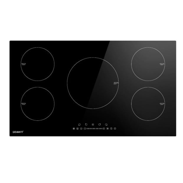 Induction Cooktop 90cm Electric Cooker Ceramic 5 Zones Stove Hot Plate