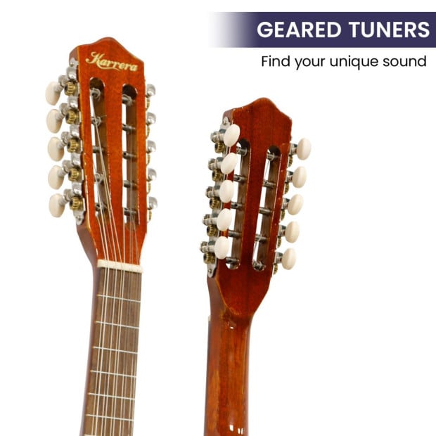 Karrera 25in Cuatro Guitar - Natural Image 4