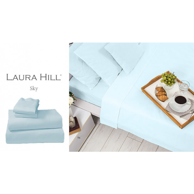 1000tc Cotton Rich King Sheet Set - Blue Image 2