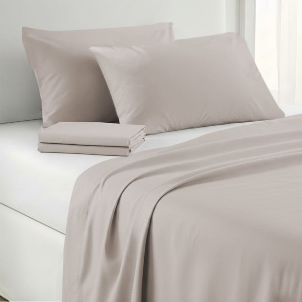 1000 Thread Count Cotton Rich Double Bed Sheet Set 4 Piece in Silver Image 7